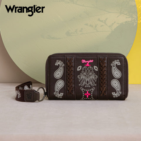 WG134-W006  Wrangler Bandana Paisley Print Wallet