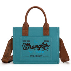 WG136-8120S   Vintage Wrangler Canvas Tote//Crossbody - Jean