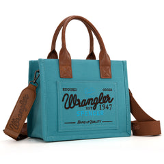 WG136-8120S   Vintage Wrangler Canvas Tote//Crossbody - Jean