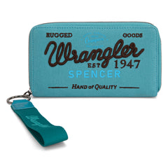 WG136-W006  Vintage Wrangler Canvas Zip Wristlet - Jean