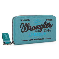 WG136-W006  Vintage Wrangler Canvas Zip Wristlet - Jean