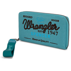 WG136-W006  Vintage Wrangler Canvas Zip Wristlet - Jean