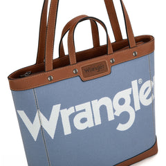 WG142-2002  Wrangler Canvas Top Handle Tote/Shoulder Bag - Jean