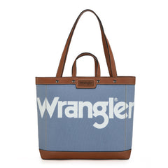 WG142-2002  Wrangler Canvas Top Handle Tote/Shoulder Bag - Jean