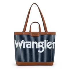 WG142-2002  Wrangler Canvas Top Handle Tote/Shoulder Bag - Navy