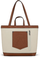 WG142-2002  Wrangler Canvas Top Handle Tote/Shoulder Bag - Tan