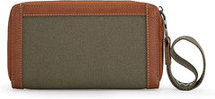 WG142-W006  Wrangler Logo  Wallet/Wristlet -Army