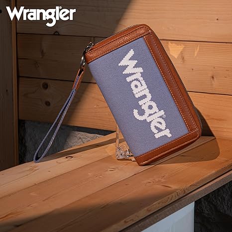 WG142-W006  Wrangler Logo  Wallet/Wristlet -Jean