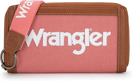 WG142-W006  Wrangler Logo  Wallet/Wristlet -Pink