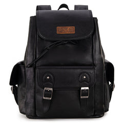 WG143-9110  Wrangler 100%  Genuine Leather Backpack - Black