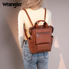 WG161-9112  Wrangler Tote/Shoulder Bag Convertible Backpack - Brown