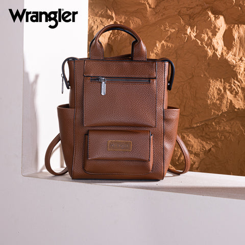 WG161-9112  Wrangler Tote/Shoulder Bag Convertible Backpack - Brown