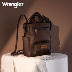 WG161-9112  Wrangler Tote/Shoulder Bag Convertible Backpack - Coffee