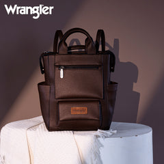 WG161-9112  Wrangler Tote/Shoulder Bag Convertible Backpack - Coffee