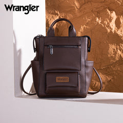 WG161-9112  Wrangler Tote/Shoulder Bag Convertible Backpack - Coffee