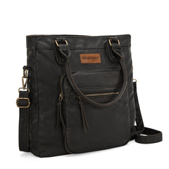 WG165-1110 Wrangler Slouchy Tote/Crossbody - Black