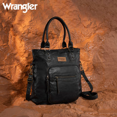 WG165-1110 Wrangler Slouchy Tote/Crossbody - Black