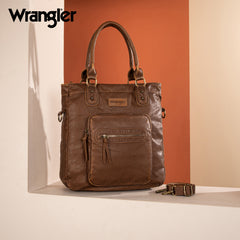 WG165-1110 Wrangler Slouchy Tote/Crossbody - Brown