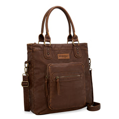 WG165-1110 Wrangler Slouchy Tote/Crossbody - Brown