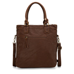 WG165-1110 Wrangler Slouchy Tote/Crossbody - Brown