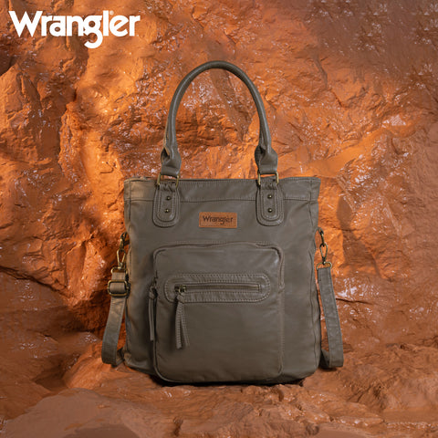 WG165-1110 Wrangler Slouchy Tote/Crossbody - Khaki