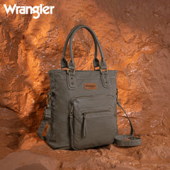 WG165-1110 Wrangler Slouchy Tote/Crossbody - Khaki