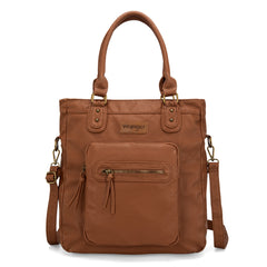 WG165-1110 Wrangler Slouchy Tote/Crossbody - Light Brown