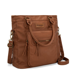 WG165-1110 Wrangler Slouchy Tote/Crossbody - Light Brown