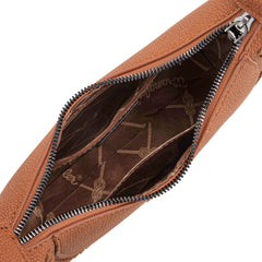 WG168-1020  Wrangler Whipstitch Crescent Crossbody - Brown