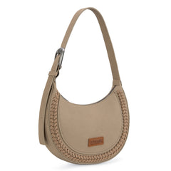 WG168-1020  Wrangler Whipstitch Crescent Crossbody - Tan