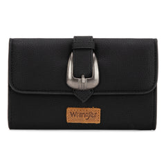 WG168-W012  Wrangler Buckle Wallet /Shoulder Bag/Crossbody- Black