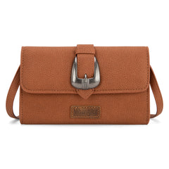 WG168-W012   Wrangler Buckle Wallet/Shoulder Bag/Crossbody -Brown