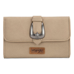 WG168-W012  Wrangler Buckle Wallet /Shoulder Bag/Crossbody- Tan