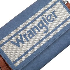 WG171-1833   Wrangler Logo Waxed Canvas Wallet/Crossbody