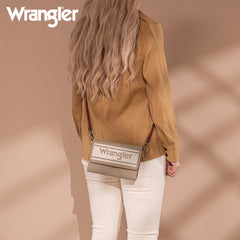 WG171-1833   Wrangler Logo Waxed Canvas Wallet/Crossbody