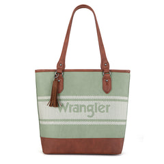 WG171G-2002  Wrangler Logo  Waxed Canvas Tote