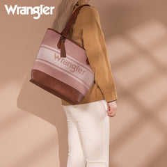 WG171G-2002  Wrangler Logo  Waxed Canvas Tote