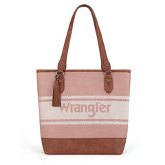 WG171G-2002  Wrangler Logo  Waxed Canvas Tote