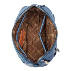 WG174-1832  Wrangler Southwestern Knitted Crossbody Bag - Jean