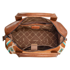 WG174-5110  Wrangler Southwestern Print Duffle Bag - Brown