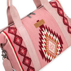 WG174-5110  Wrangler Southwestern Print Duffle Bag - Hot Pink