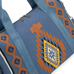 PRE-ORDER. WG174-5110  Wrangler Southwestern Print Duffle Bag - Jean