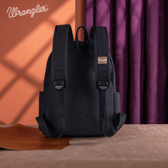 WG174-91152   Wrangler Southwestern  Knitted Backpack - Black