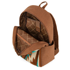 WG174-91152   Wrangler Southwestern  Knitted Backpack - Brown