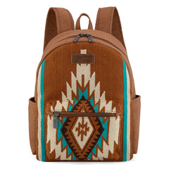 WG174-91152   Wrangler Southwestern  Knitted Backpack - Brown