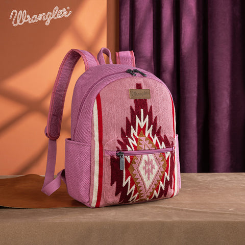 WG174-91152   Wrangler Southwestern  Knitted Backpack - Hot Pink