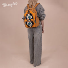 WG174-91153   Wrangler Southwestern  Knitted Backpack - Orange