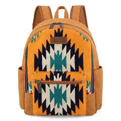 WG174-91153   Wrangler Southwestern  Knitted Backpack - Orange