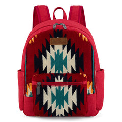 WG174-91153   Wrangler Southwestern  Knitted Backpack - Red