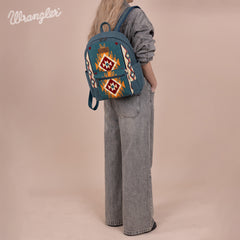 WG174-91153   Wrangler Southwestern  Knitted Backpack - Turquoise